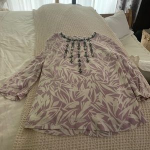 Boden floral beaded top